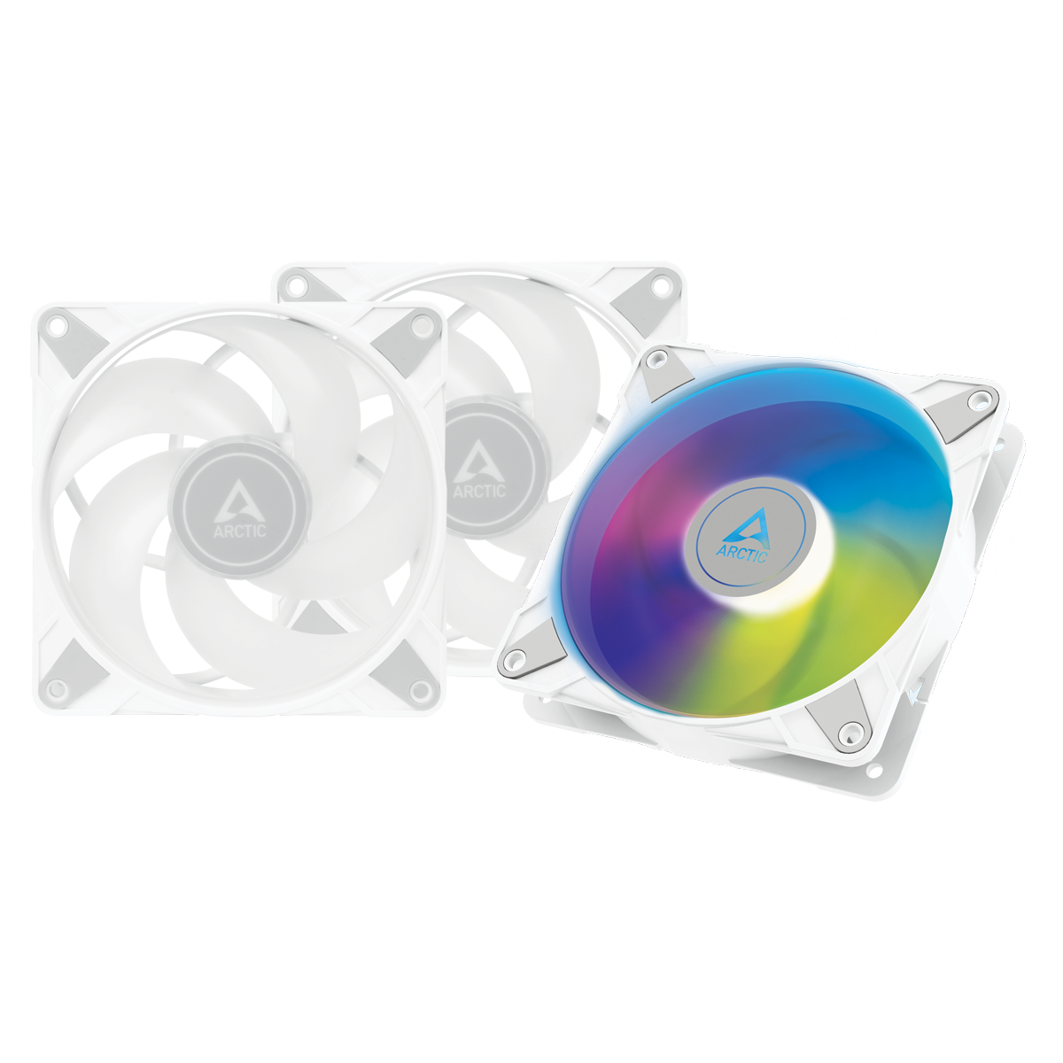 Вентилатори ARCTIC P12 A-RGB 120mm 3 Fan White комплект - ACFAN00258A