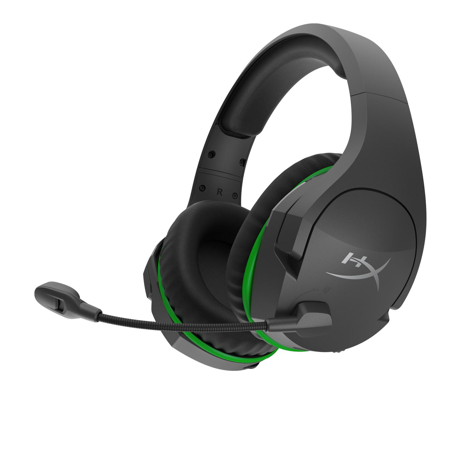 Геймърски слушалки HyperX CloudX Stinger Core, Безжични, Микрофон, Черен/Зелен