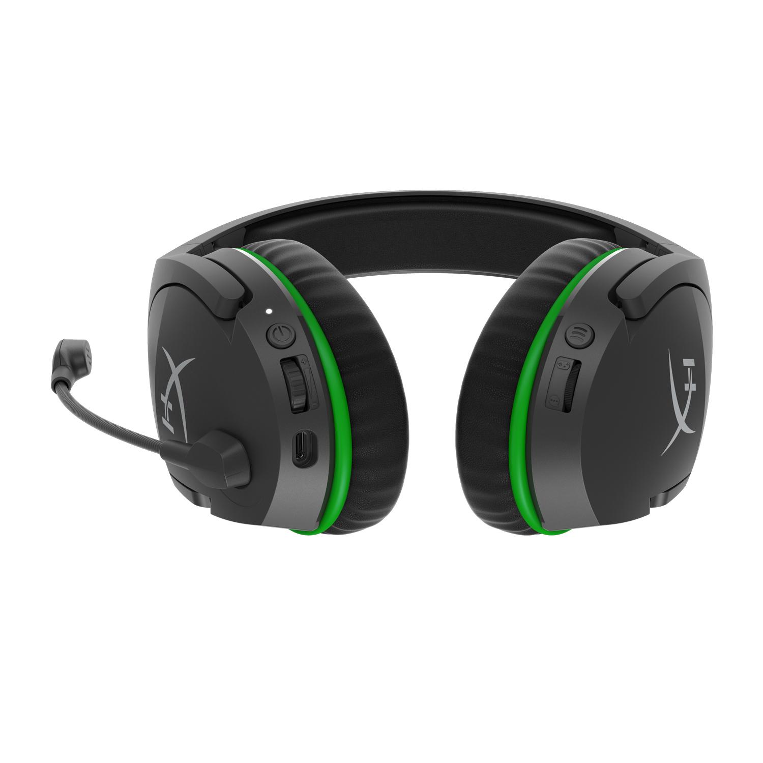 Геймърски слушалки HyperX CloudX Stinger Core, Безжични, Микрофон, Черен/Зелен