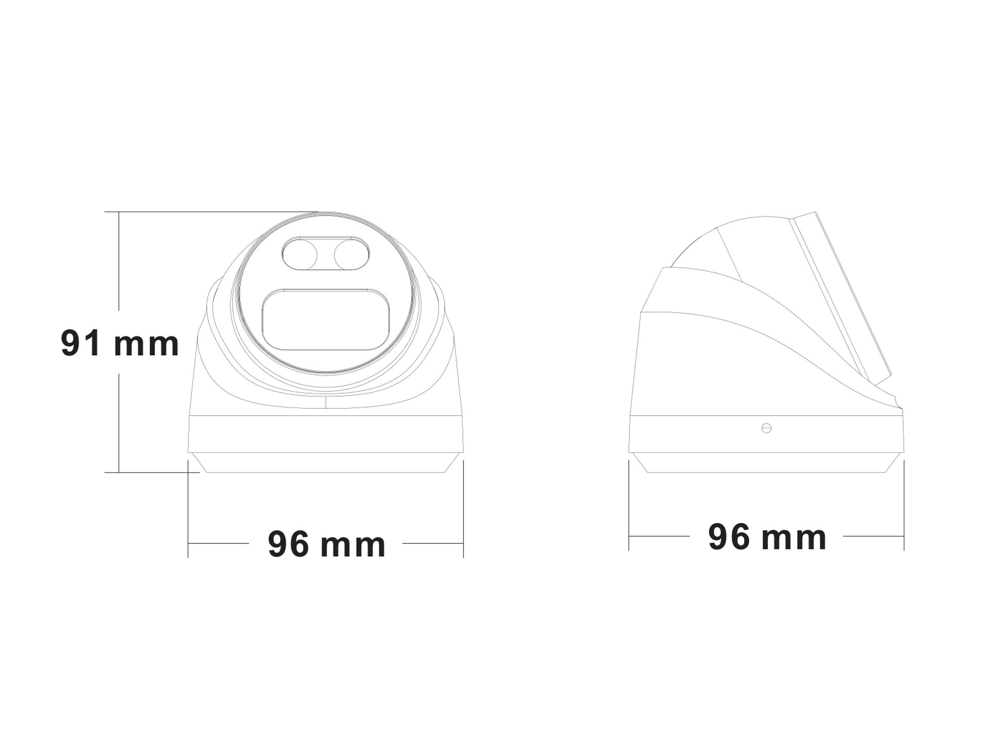 Longse IP Dome - 4k 8MP, Starlight, 2.8mm, POE, Mic, DeepBase, Dark Grey, AI - CMSBRL800WH-POE-MIC-DBASE-BK