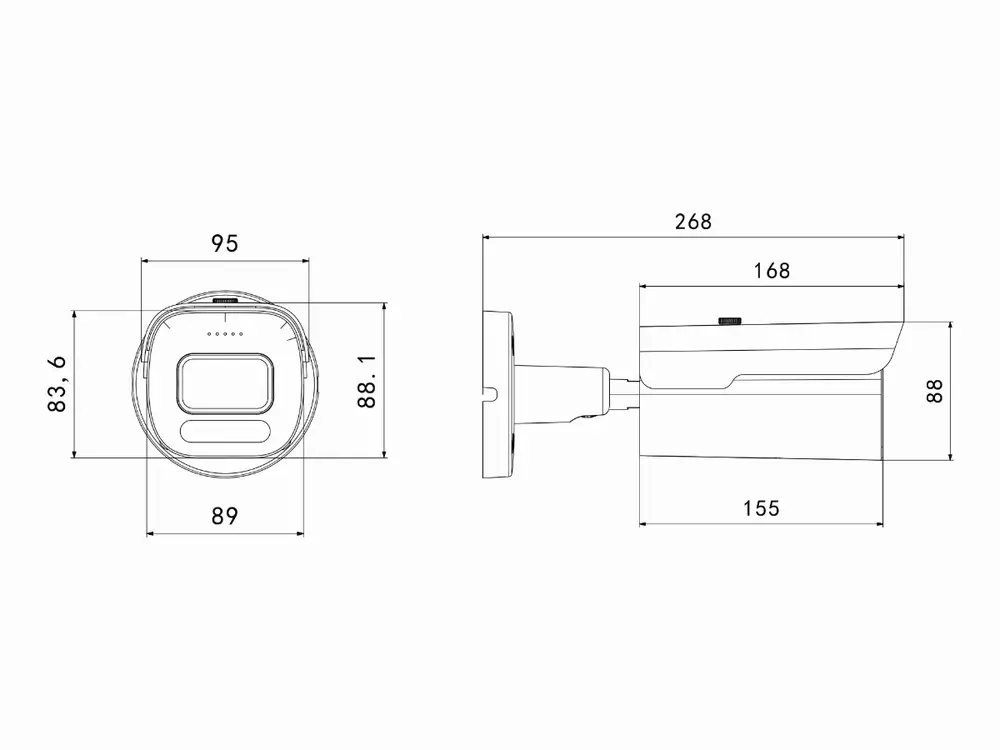 Longse IP Bullet - 4k 8MP, Starlight, 5X Motor Zoom 2.7-13.5mm, POE, Mic, AI - BMMB5XRL800WH-POE-MIC