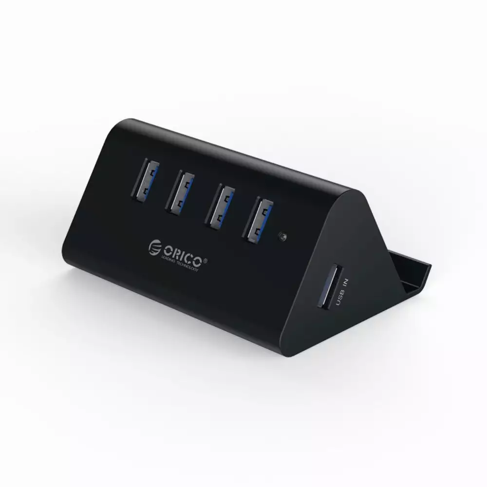 Orico хъб USB3.0 HUB 4 port, Black - SHC-U3
