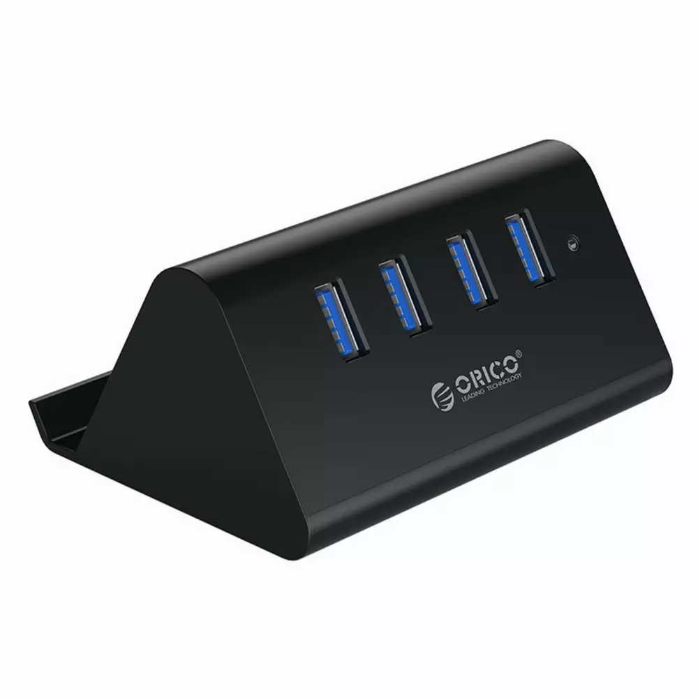 Orico хъб USB3.0 HUB 4 port, Black - SHC-U3