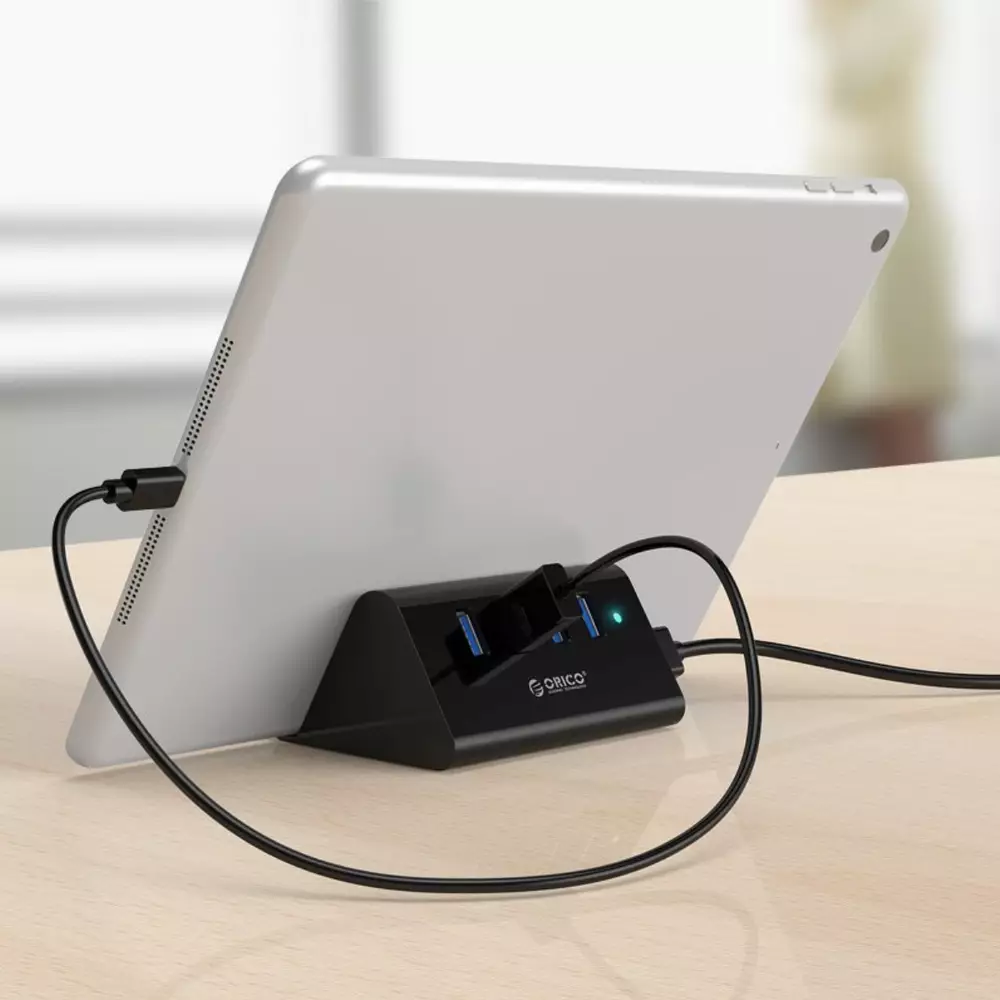 Orico хъб USB3.0 HUB 4 port, Black - SHC-U3