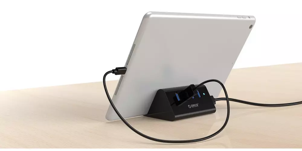 Orico хъб USB3.0 HUB 4 port, Black - SHC-U3