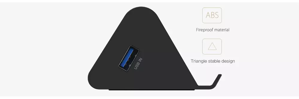 Orico хъб USB3.0 HUB 4 port, Black - SHC-U3