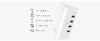 Orico хъб USB3.0 HUB 4 port, Black - SHC-U3