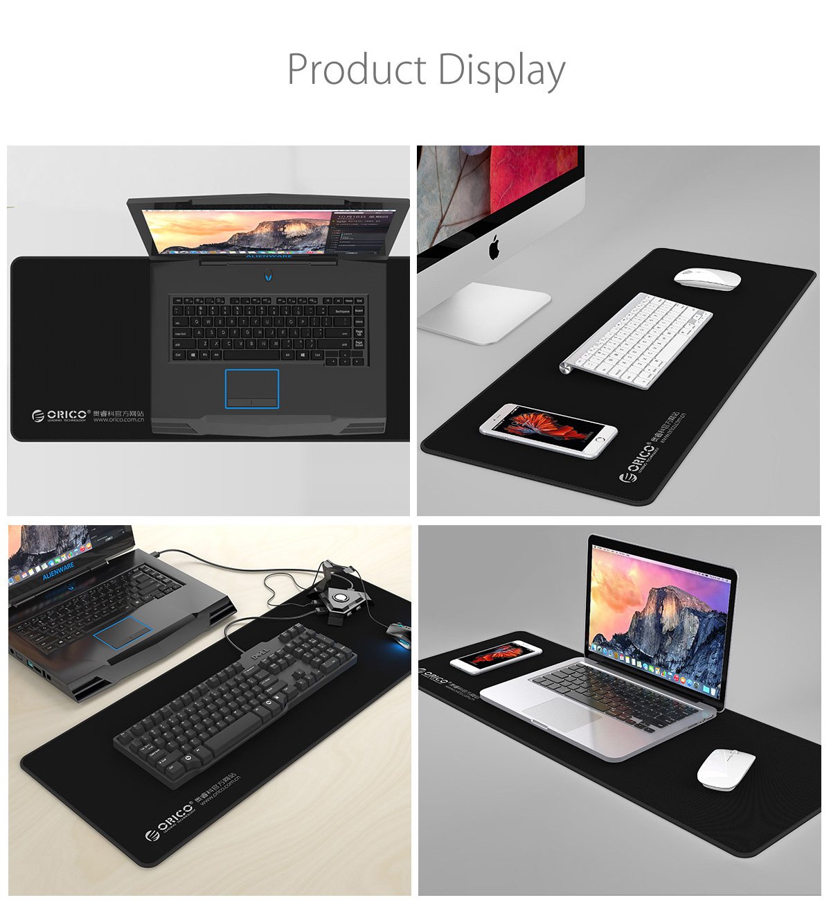 Геймърски пад Orico MPS8030-BK Mousepad Size XL (800x300x3mm)