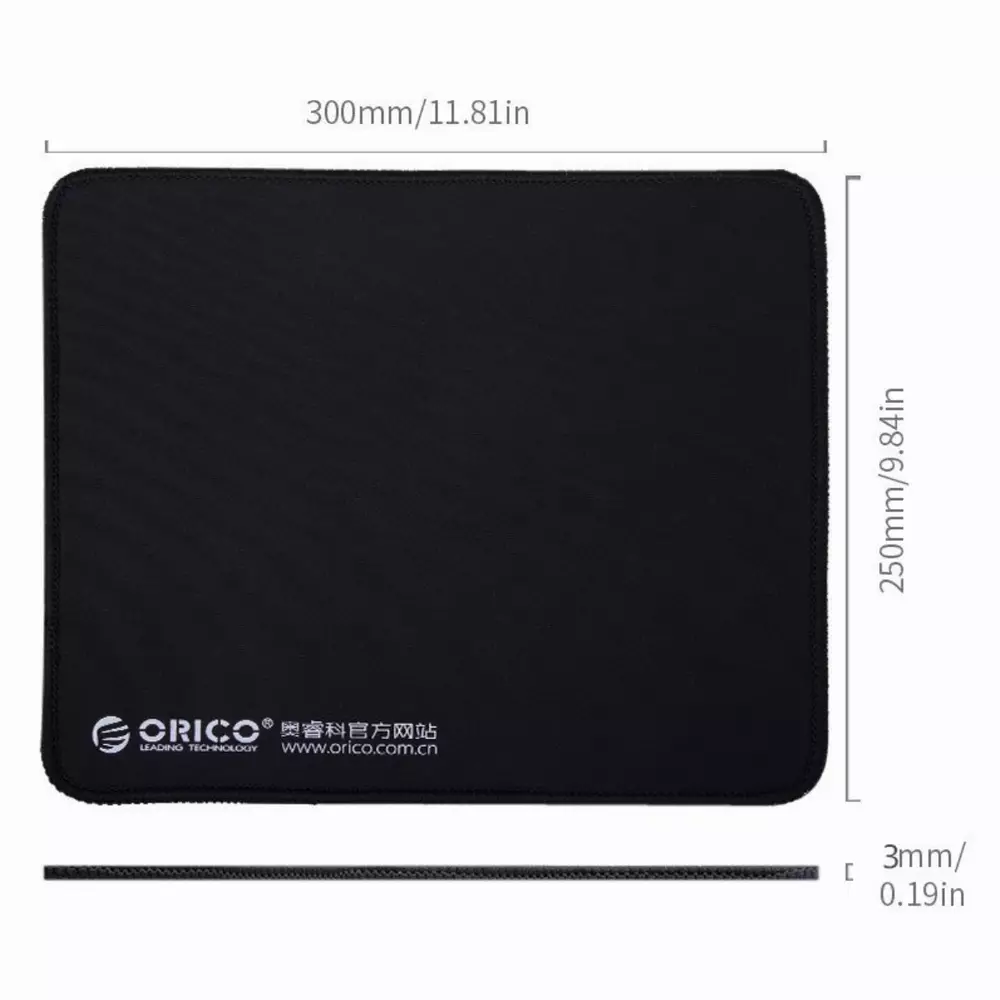 Геймърски пад Orico MPS3025-BK Mousepad Size L (300x250x3mm)