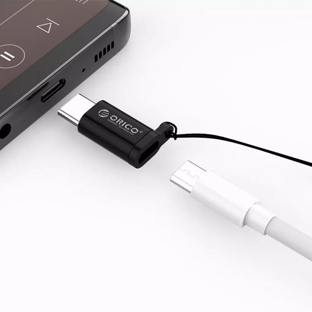 Orico преходник Adapter OTG - USB Micro B to Type-C - CBT-MT01-SV