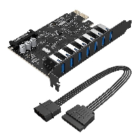 Orico карта PCI-E card 7 x USB3.0 port 5Gbps - PVU3-7U-V1