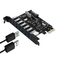 Orico карта PCI-E card 7 x USB3.0 port 5Gbps - PVU3-7U-V1