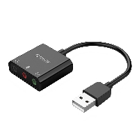 Външна звукова карта Orico  USB Sound card - Headphones, Mic, 4 PIN headset, Black - SKT3-BK