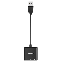 Външна звукова карта Orico  USB Sound card - Headphones, Mic, 4 PIN headset, Black - SKT3-BK
