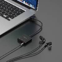 Външна звукова карта Orico  USB Sound card - Headphones, Mic, 4 PIN headset, Black - SKT3-BK