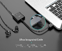 Външна звукова карта Orico  USB Sound card - Headphones, Mic, 4 PIN headset, Black - SKT3-BK