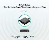 Външна звукова карта Orico  USB Sound card - Headphones, Mic, 4 PIN headset, Black - SKT3-BK