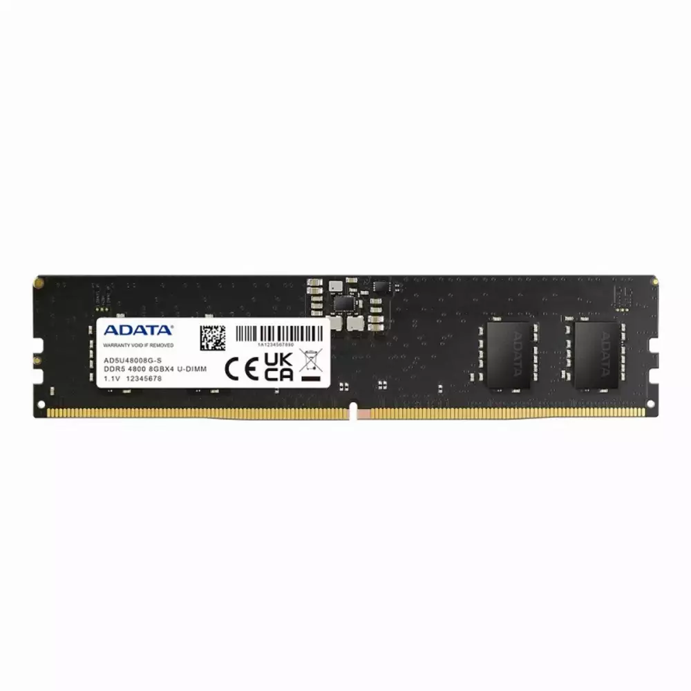 Памет ADATA 16GB DDR5 4800MHz UDIMM CL40 - AD5U480016G-S