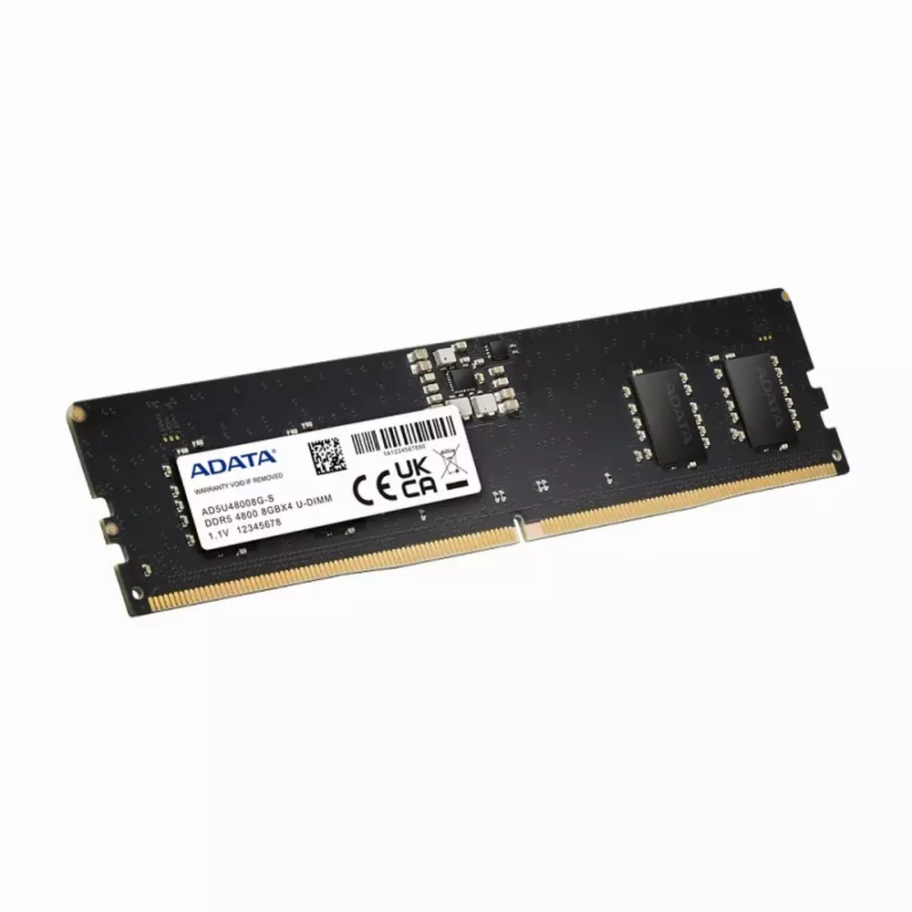 Памет ADATA 16GB DDR5 4800MHz UDIMM CL40 - AD5U480016G-S