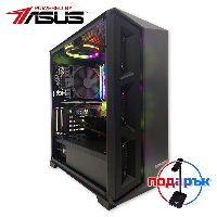 Геймърски компютър MK III Dark Knight Powered by ASUS (Intel Core i5-11400F, B560M, RTX 3060, 16GB DDR4, 256GB NVMe, 1TB HDD, 550W 80+ Bronze)