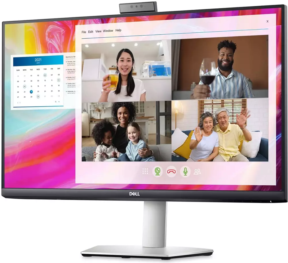 Монитор Dell 27" S2722DZ-14, IPS, QHD 2560x1440, 75Hz, 4ms, FreeSync, USB-C, Cam, Mic, HDMI