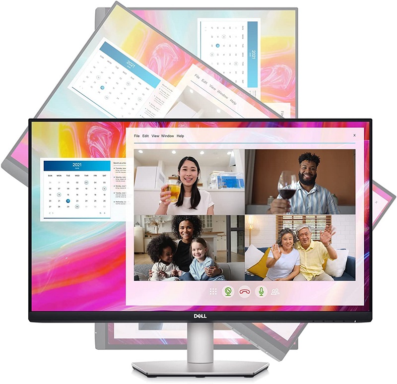Монитор Dell 27" S2722DZ-14, IPS, QHD 2560x1440, 75Hz, 4ms, FreeSync, USB-C, Cam, Mic, HDMI