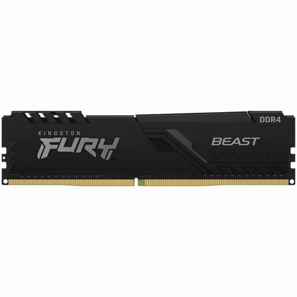 Памет Kingston FURY Beast Black 16GB DDR4 3200MHz CL16 - KF432C16BB/16