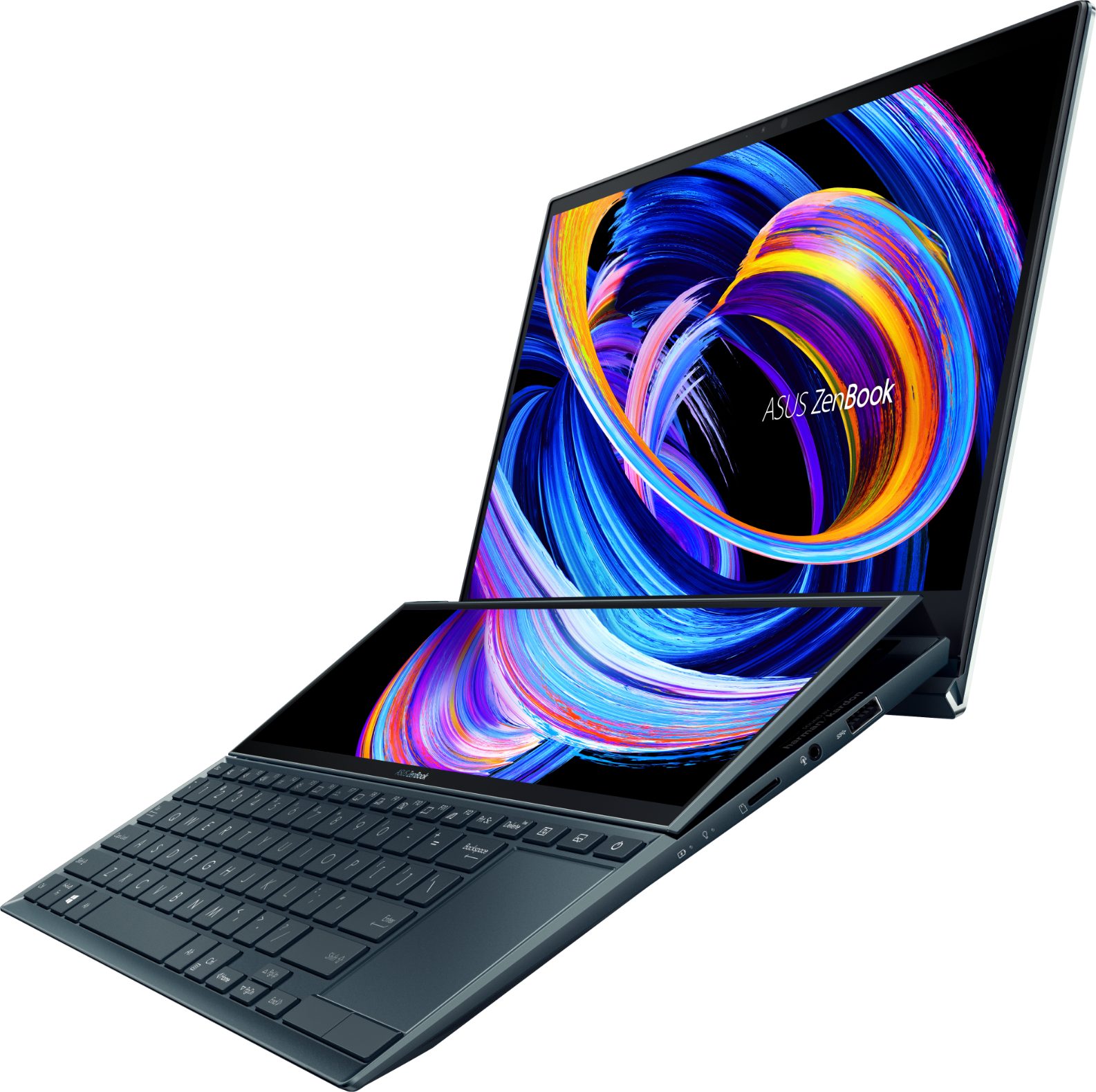 Лаптоп ASUS ZenBook Duo 14 Screen Pad Plus UX482EA-EVO-WB713R - 90NB0S41-M02340 