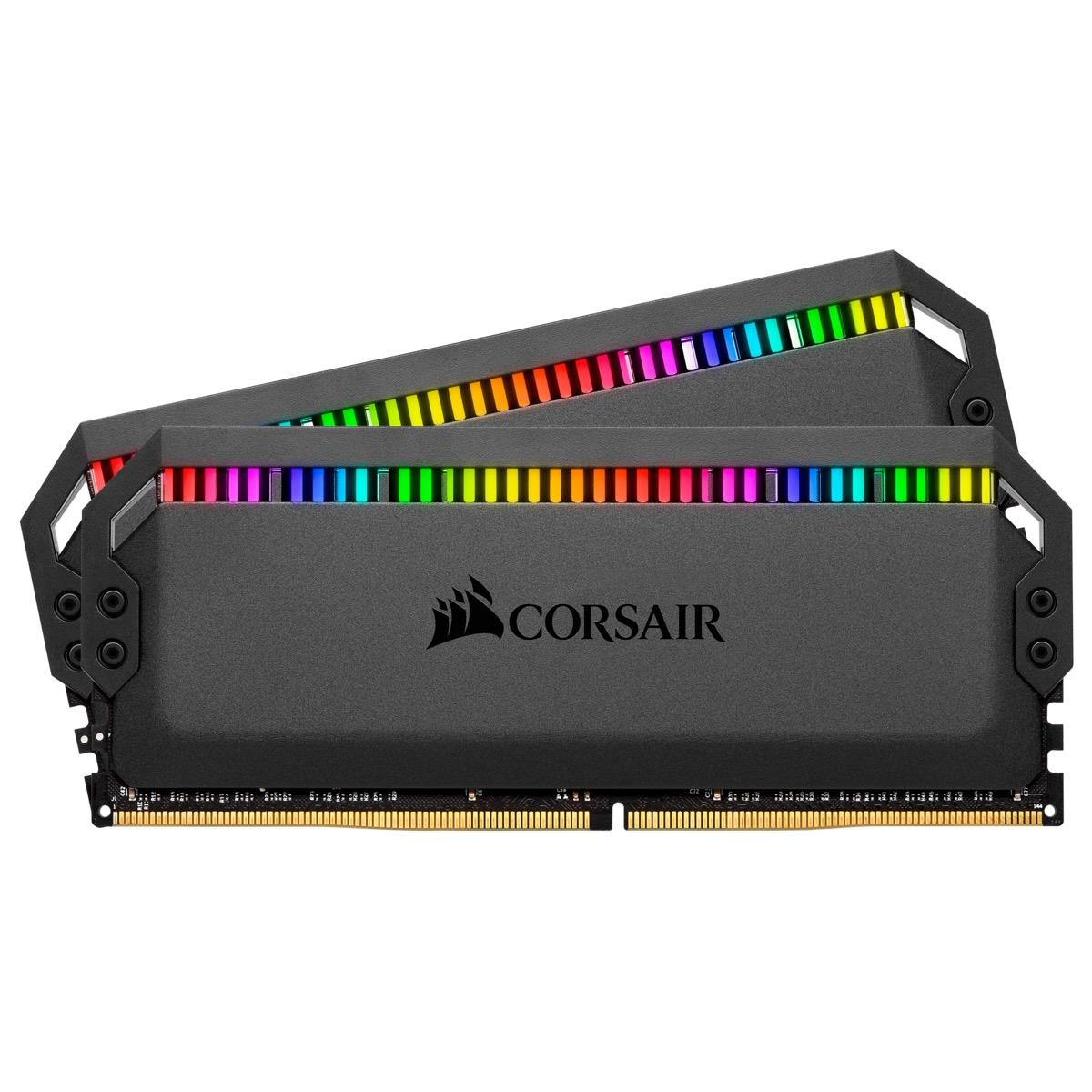 Памет Corsair Dominator Platinum RGB Black 32GB (2x16GB) DDR4 3200MHz CL16 - CMT32GX4M2C3200C16