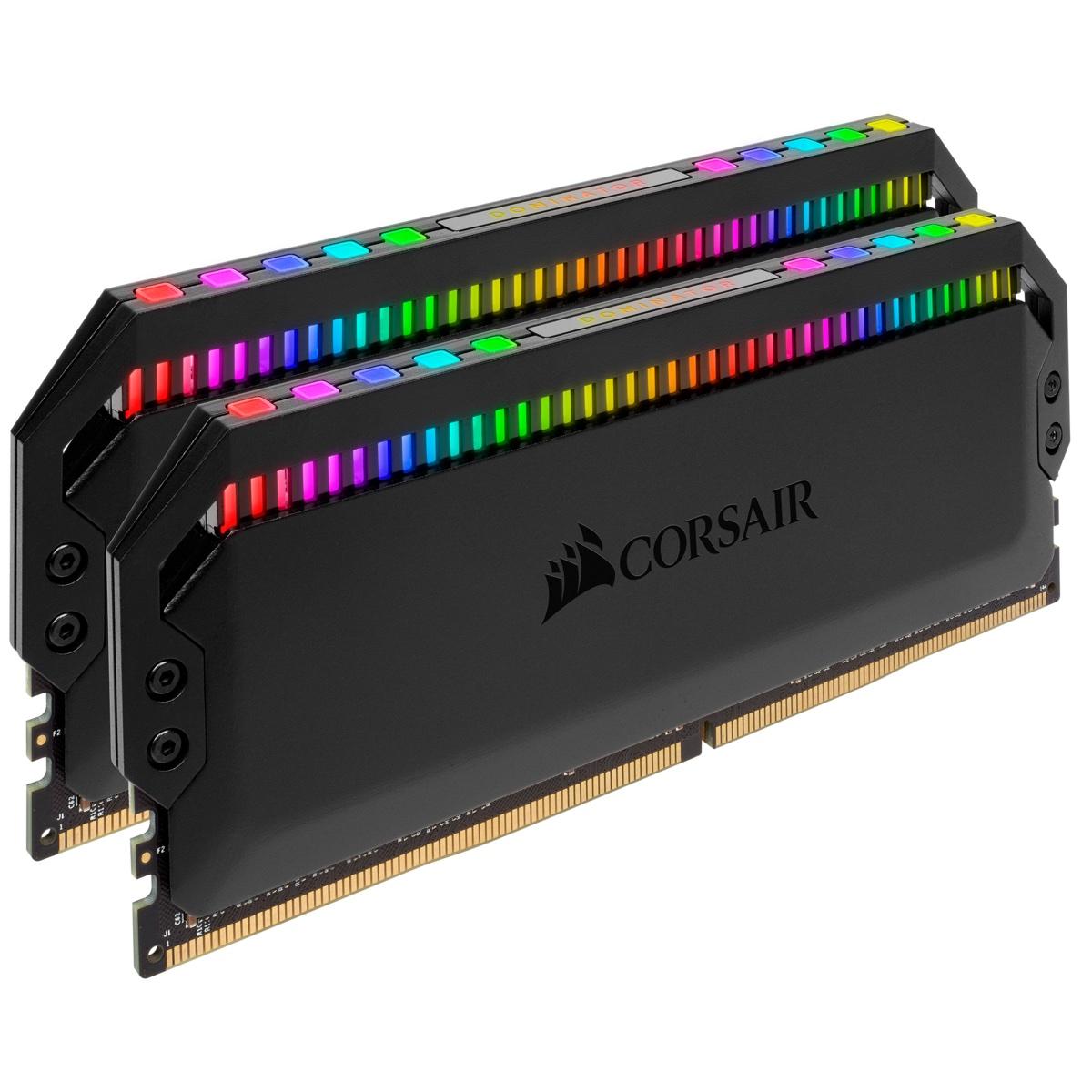 Памет Corsair Dominator Platinum RGB Black 32GB (2x16GB) DDR4 3200MHz CL16 - CMT32GX4M2C3200C16