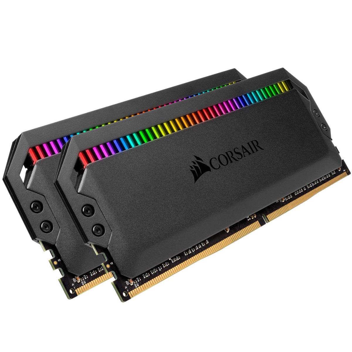 Памет Corsair Dominator Platinum RGB Black 32GB (2x16GB) DDR4 3200MHz CL16 - CMT32GX4M2C3200C16