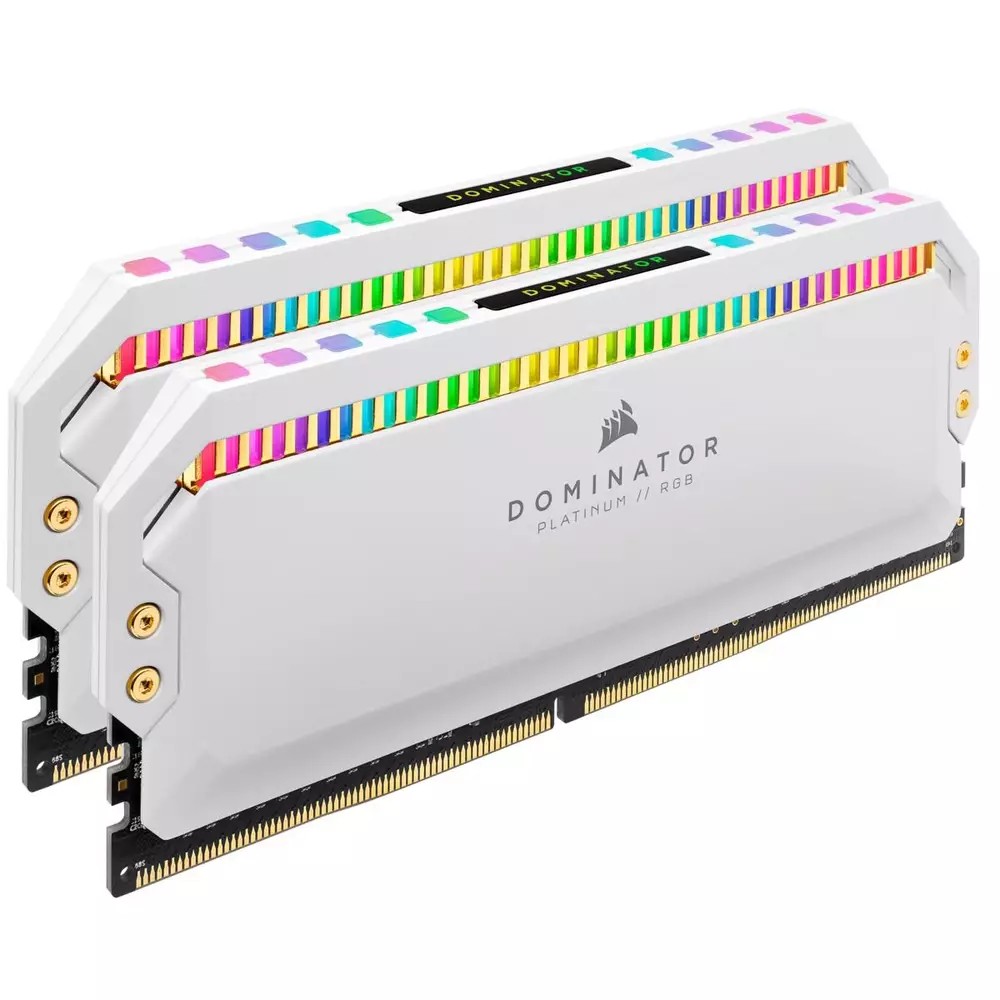 Памет Corsair Dominator Platinum RGB White 16GB (2x8GB) DDR4 3200MHz CL16 - CMT16GX4M2C3200C16W
