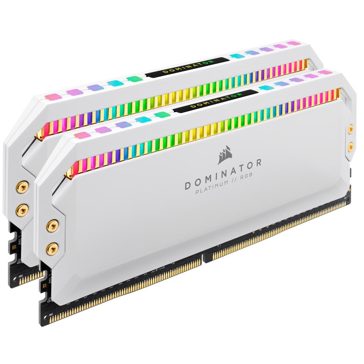 Μνήμη Corsair Dominator Platinum RGB White 16GB (2x8GB) DDR4 3200MHz CL16 - CMT16GX4M2C3200C16W
