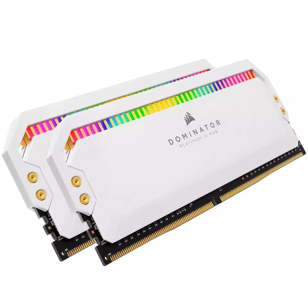 Памет Corsair Dominator Platinum RGB White 16GB (2x8GB) DDR4 3200MHz CL16 - CMT16GX4M2C3200C16W
