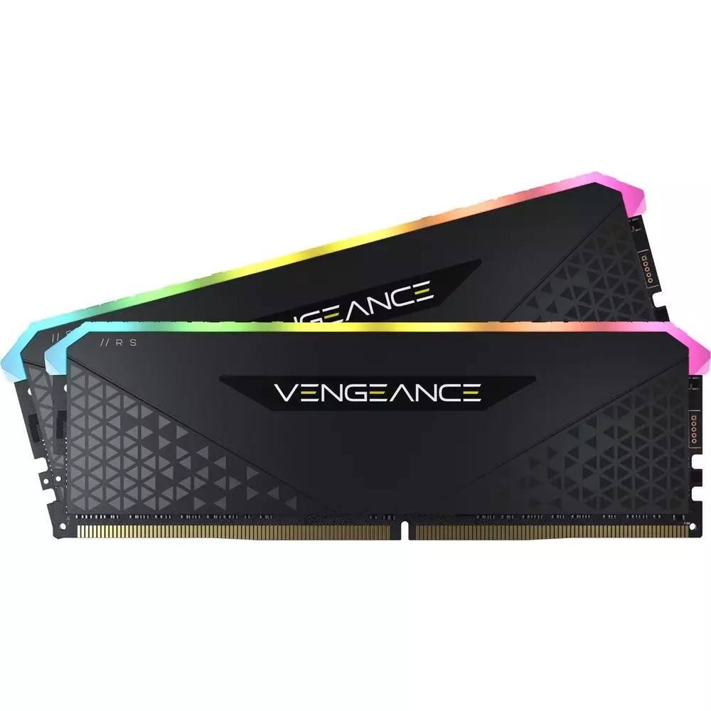 Памет Corsair Vengeance RS RGB Black 32GB (2x16GB) DDR4 3200MHz CL16 - CMG32GX4M2E3200C16