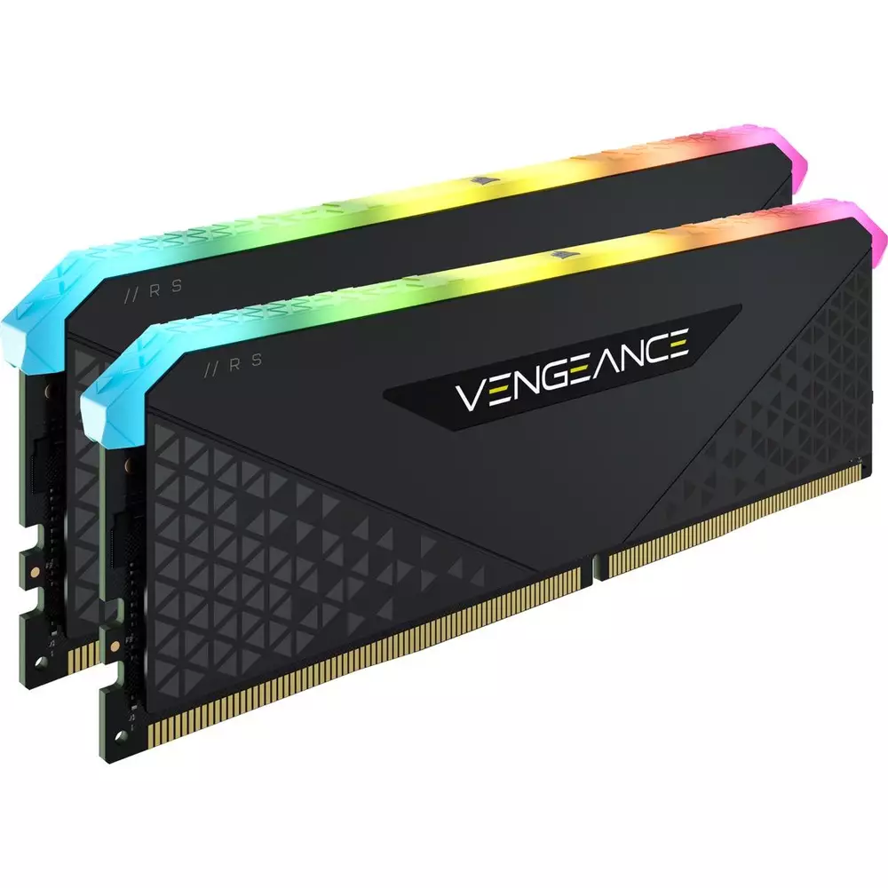 Памет Corsair Vengeance RS RGB Black 32GB (2x16GB) DDR4 3200MHz CL16 - CMG32GX4M2E3200C16