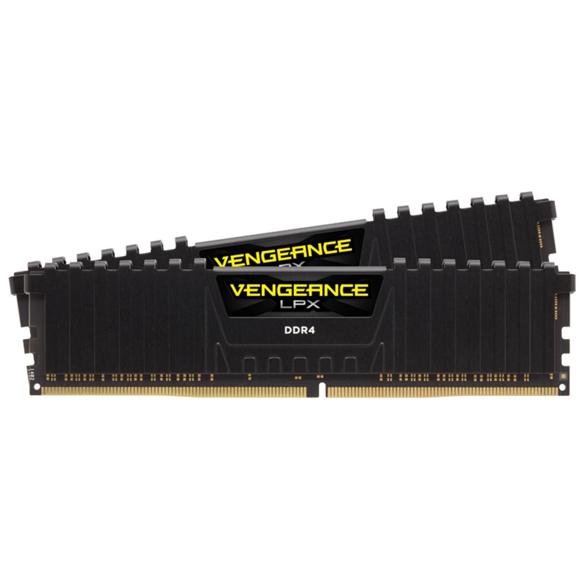 Памет Corsair Vengeance LPX Black 32GB (2x16GB) DDR4 3200MHz CL16 - CMK32GX4M2E3200C16