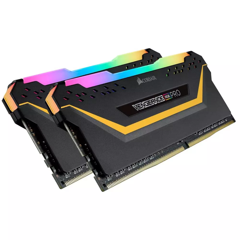 Памет Corsair Vengeance PRO RGB TUF Black 16GB (2x8GB) DDR4 3200MHz CL16 - CMW16GX4M2C3200C16-TUF