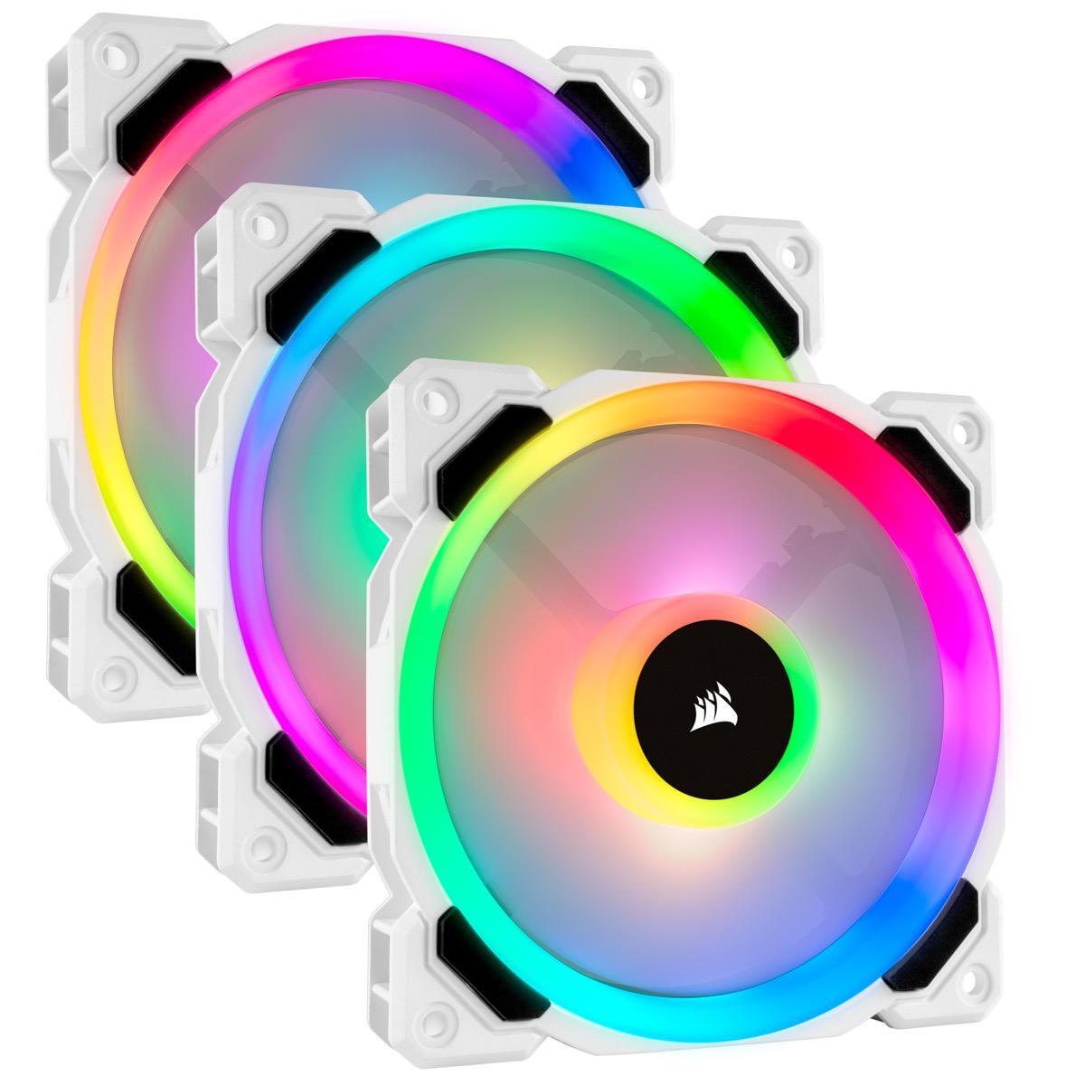Вентилатори Corsair LL120 RGB 3 Fan Lightning Node PRO White - CO-9050092-WW