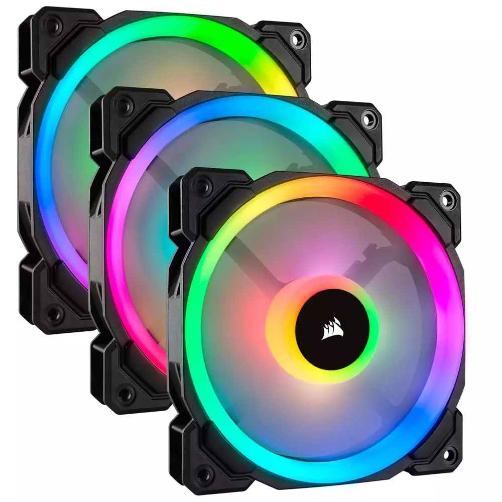 Вентилатори Corsair LL120 RGB 3 Fan Lightning Node PRO Black - CO-9050072-WW