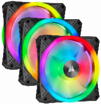 Вентилатори Corsair iCUE QL120 RGB PWM 3 Fan Lightning Node Core Black - CO-9050098-WW