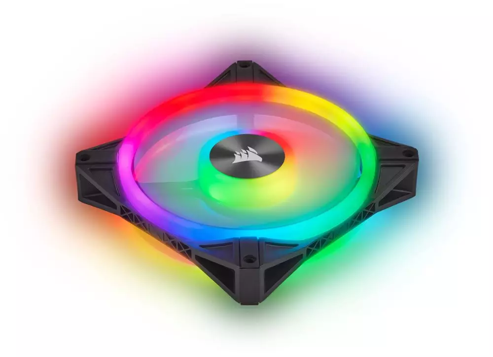 Вентилатори Corsair iCUE QL120 RGB PWM 3 Fan Lightning Node Core Black - CO-9050098-WW