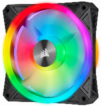 Вентилатори Corsair iCUE QL120 RGB PWM 3 Fan Lightning Node Core Black - CO-9050098-WW