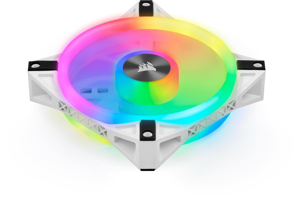Вентилатори Corsair iCUE QL120 RGB PWM 3 Fan Lightning Node Core White - CO-9050104-WW