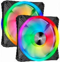 Вентилатори Corsair iCUE QL140 RGB PWM 2 Fan Lightning Node Core - CO-9050100-WW