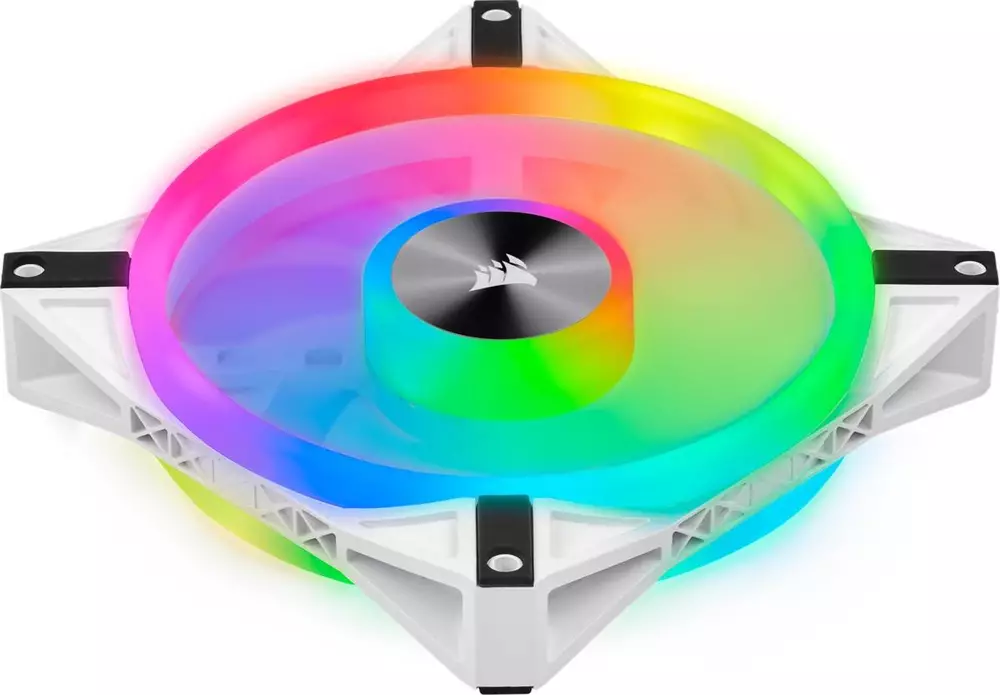 Вентилатори Corsair iCUE QL140 RGB PWM 2 Fan Lightning Node Core White - CO-9050106-WW