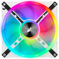 Вентилатори Corsair iCUE QL140 RGB PWM 2 Fan Lightning Node Core White - CO-9050106-WW