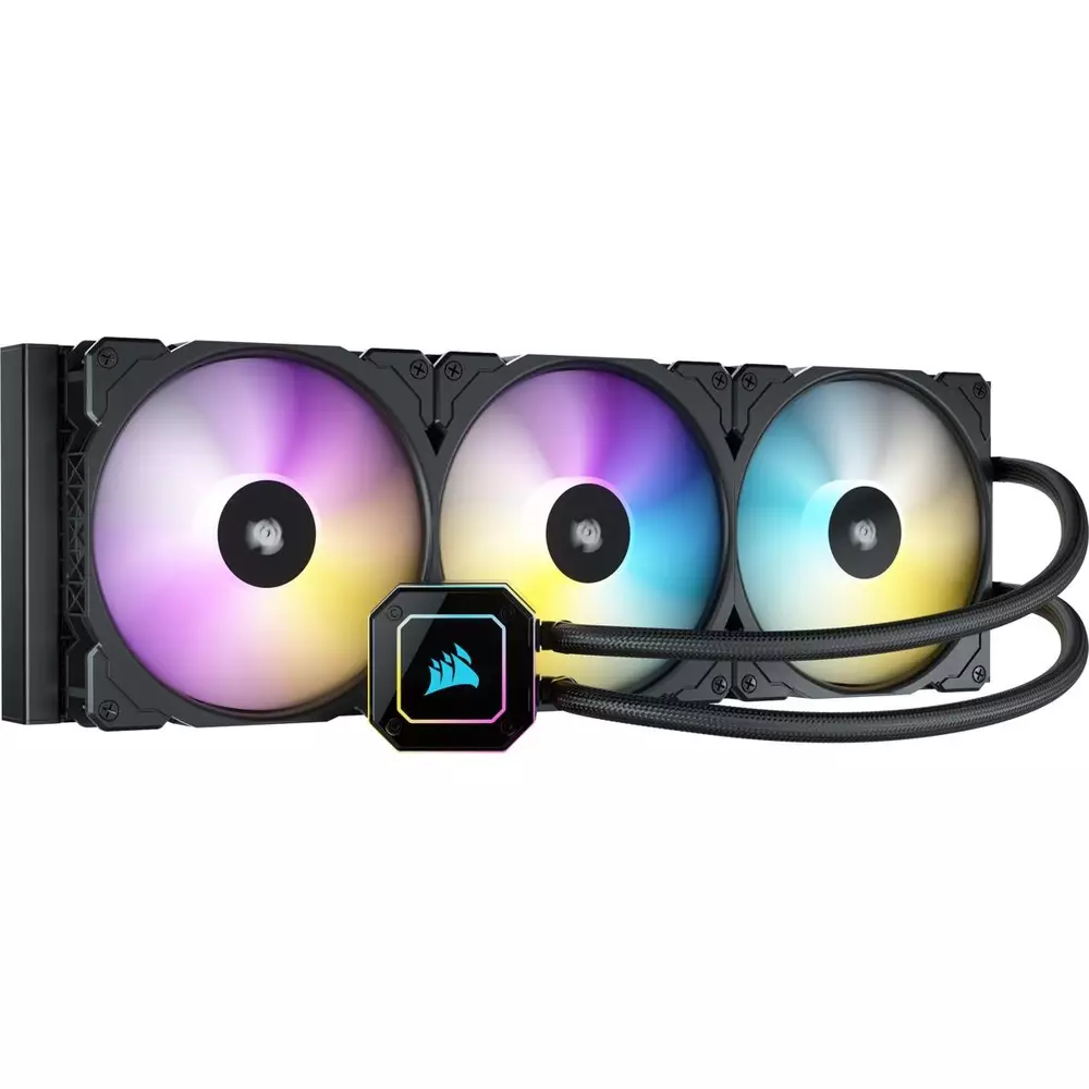 Водно охлаждане за процесор Corsair iCUE H170i Elite Capellix 420 Black RGB - CW-9060055-WW