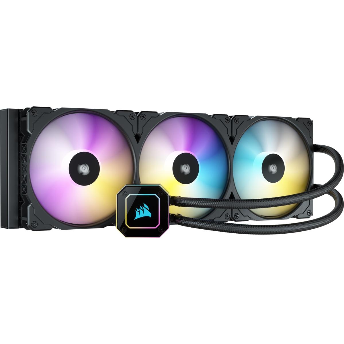 Водно охлаждане за процесор Corsair iCUE H170i Elite Capellix 420 Black RGB - CW-9060055-WW
