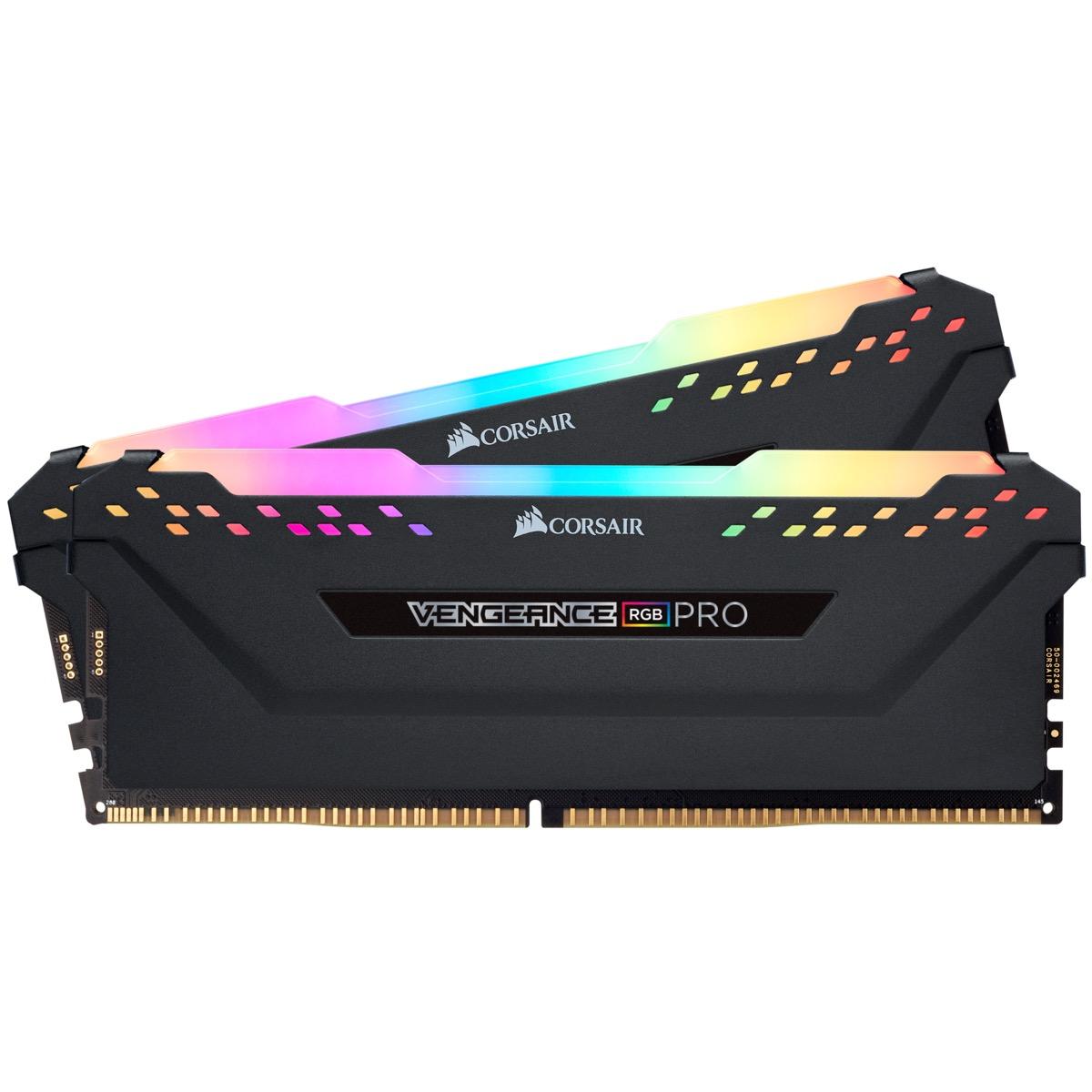 Пасивен охладител Corsair Vengence RGB PRO Light Kit, Black, DDR4 RAM